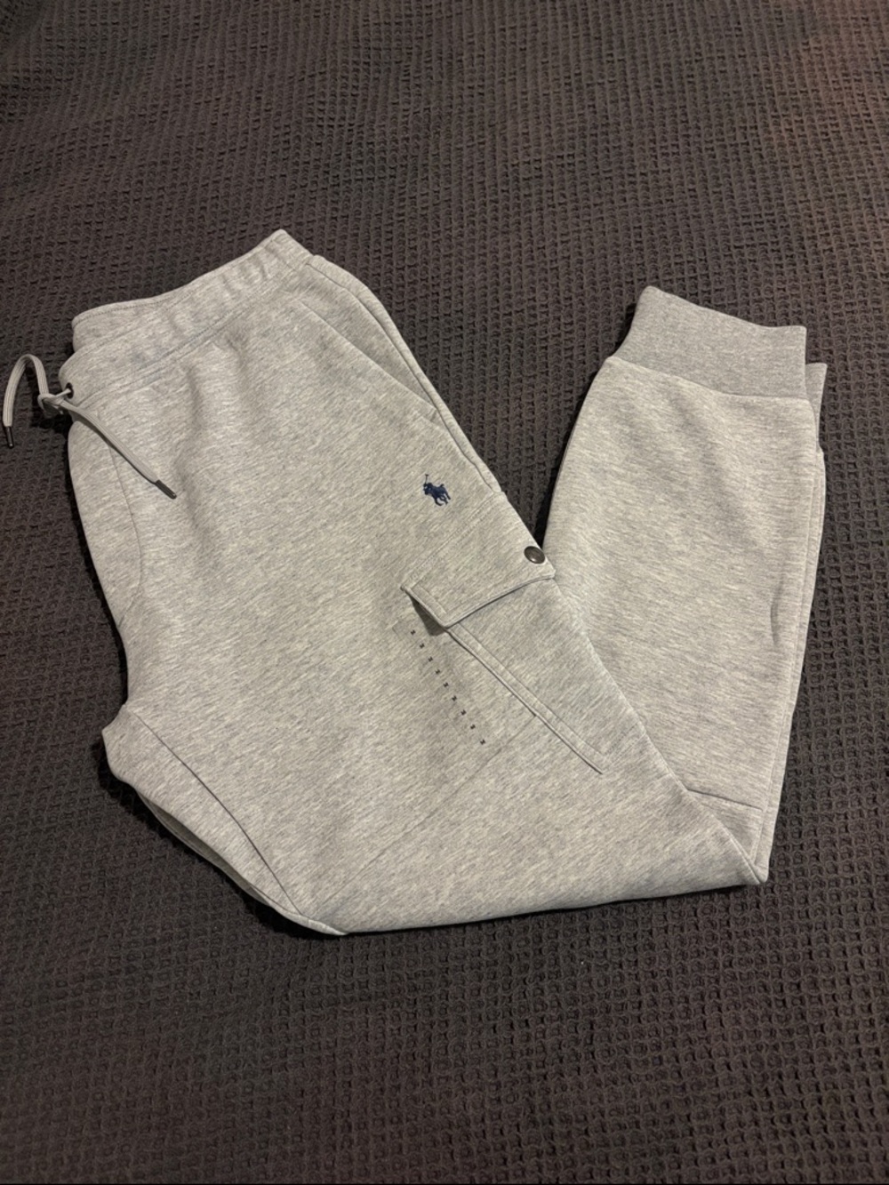 Polo by Ralph Lauren Heather Gray Jogger Sweatpants with Embroidered Pony